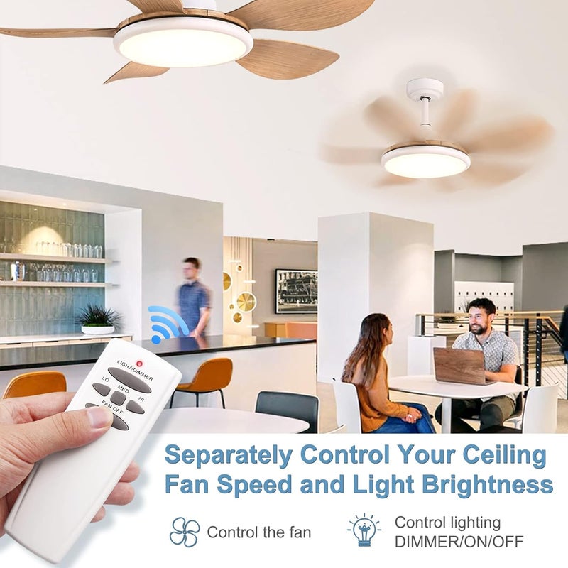 Onisamt Hampton Bay Hunter Ceiling Fan Remote Control Replacement for FanHD HD5 UC7078T RR7079T L3H2010FANHD L3H2014FANHD,3-Speed with Light Dimmer,with Wall Mount - Image 4